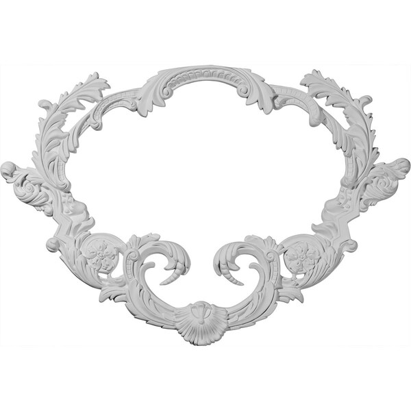 Ekena Millwork 26"W x 16 1/2"H x 1"P Turin Center Onlay ONL26X16X01TU - main